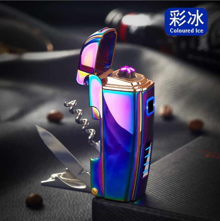 2025 Cigarette Lighter Metal Lighter USB Lighter Windproof Lighter Electric Lighters For Sale Arc Lights| POPOTR™