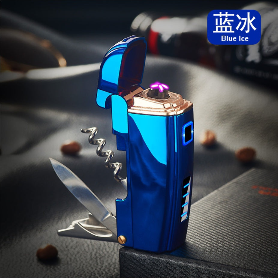 2025 Cigarette Lighter Metal Lighter USB Lighter Windproof Lighter Electric Lighters For Sale Arc Lights| POPOTR™