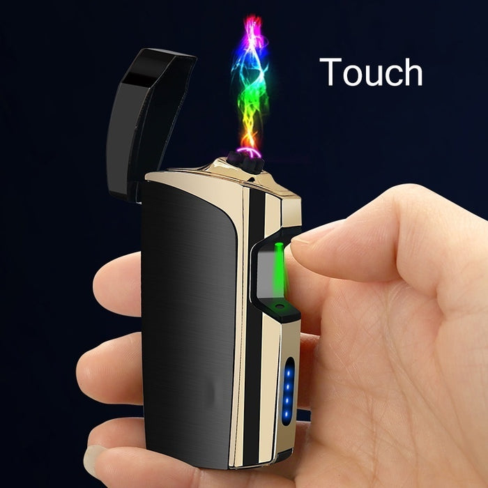 2022 Cigarette Lighter Metal Lighter USB Lighter Windproof Lighter  Rechargeable Lighter Electric Lighters For Sale  | POPOTR™