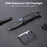Wth Flint  Camping Knife Flashlight Outdoor Surival Knife  7 in 1 Multi-function Folding Tools