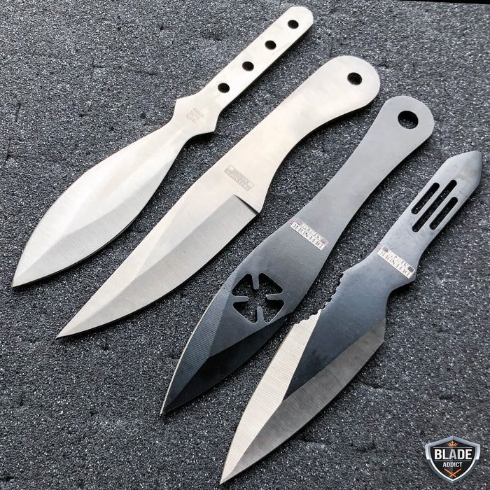 MIX Ninja Hunting Knives Tactical Kunai Fixed Blade Na-ruto Throwing Knife Set with Sheath  24Pcs