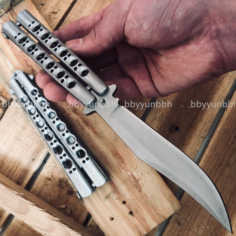 2025 Survival Knife Swiss Army Knife Practice Butterfly Knife Hunting Knife Training Knife Blade| POPOTR™