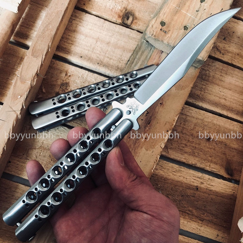 2025 Survival Knife Swiss Army Knife Practice Butterfly Knife Hunting Knife Training Knife Blade| POPOTR™