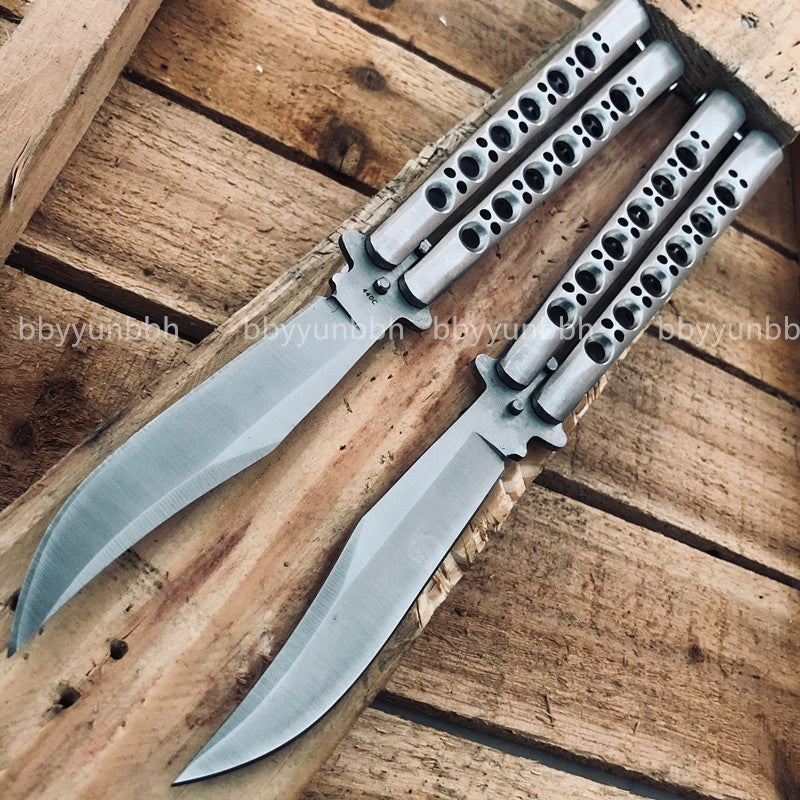 2025 Survival Knife Swiss Army Knife Practice Butterfly Knife Hunting Knife Training Knife Blade| POPOTR™