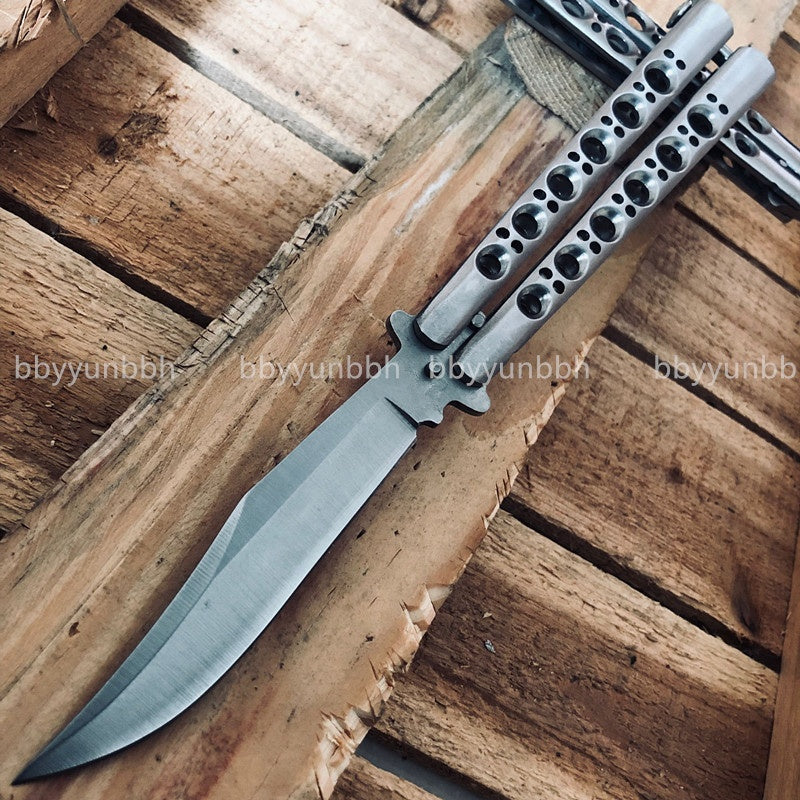 2025 Survival Knife Swiss Army Knife Practice Butterfly Knife Hunting Knife Training Knife Blade| POPOTR™