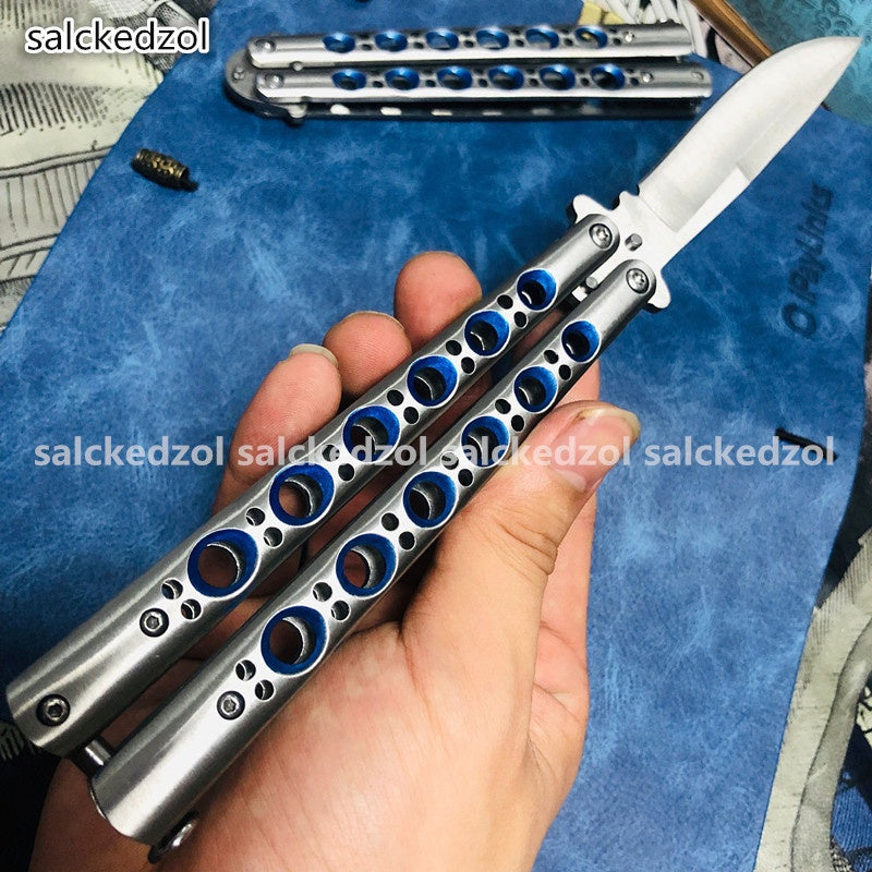 2025 Survival Knife Practice Butterfly Knife Hunting Knife Training Knife Combat Knife | POPOTR™