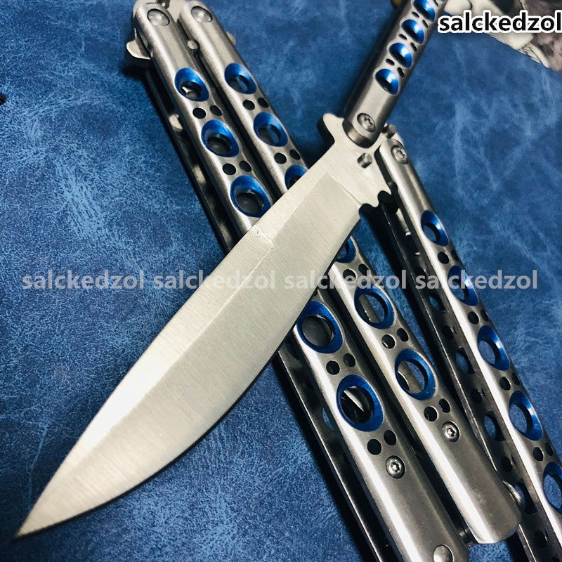 2025 Survival Knife Practice Butterfly Knife Hunting Knife Training Knife Combat Knife | POPOTR™