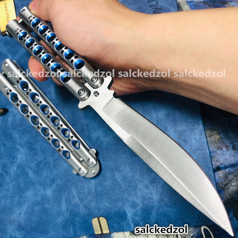 2025 Survival Knife Practice Butterfly Knife Hunting Knife Training Knife Combat Knife | POPOTR™