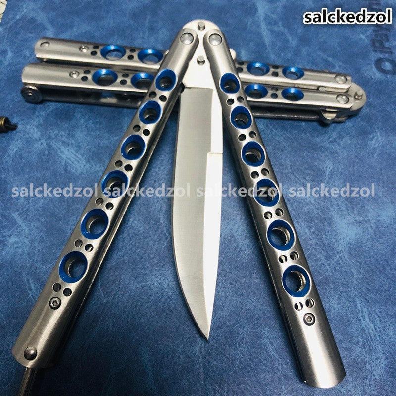 2025 Survival Knife Practice Butterfly Knife Hunting Knife Training Knife Combat Knife | POPOTR™