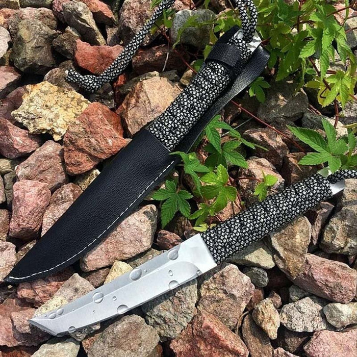 Combat Damascus Fixed Blade Tanto Dagger KNIFES  TACTICAL GEAR HUNTING SURVIVAL EDC Tools Rambo Knife Sword Camping Knives