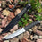 Combat Damascus Fixed Blade Tanto Dagger KNIFES   Sword Camping Knives   TACTICAL GEAR HUNTING SURVIVAL EDC Tools Rambo Knife