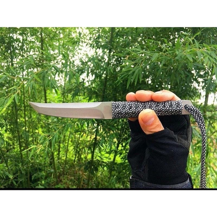 Combat Damascus Fixed Blade Tanto Dagger KNIFES   Sword Camping Knives   TACTICAL GEAR HUNTING SURVIVAL EDC Tools Rambo Knife