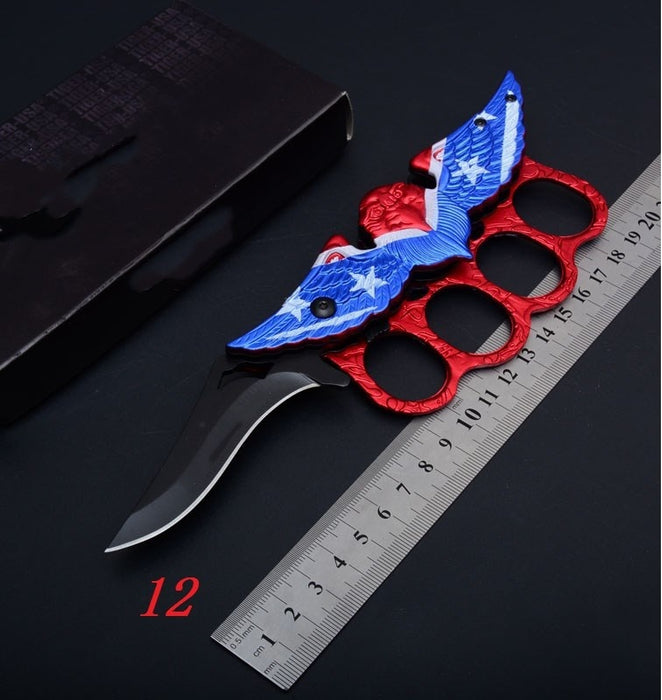 2022 Survival Knife Folding Knife Hunting Knife Ring Knife Knuckle Knife Camping Knife Multifunction Knife | POPOTR™