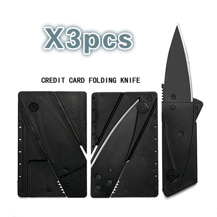 New Multitool Outdoors Camping Survival Tools for safe  3PCS Multifunctional Pocket Knife Credit Card Knife Wallet Multi Tool
