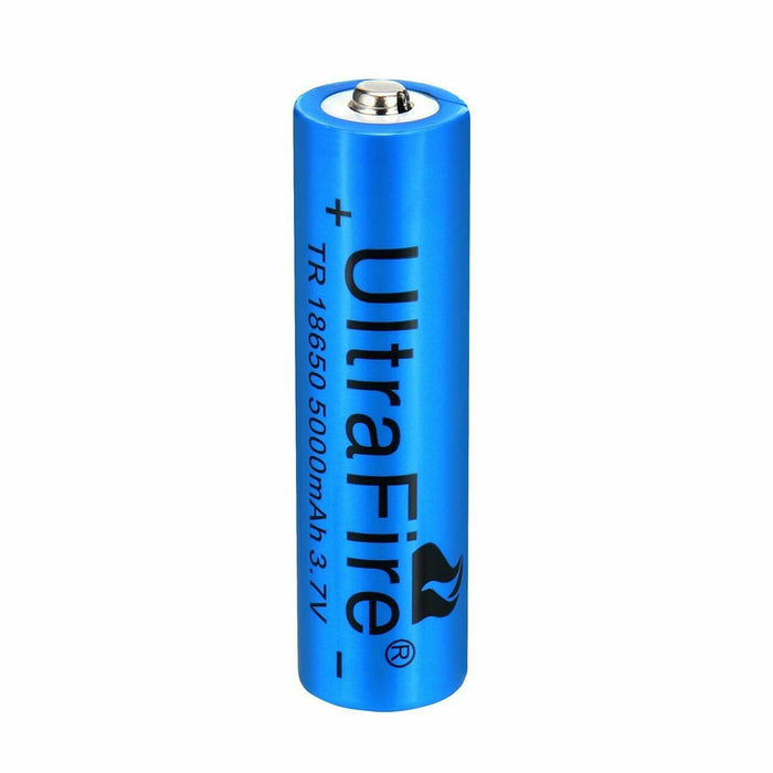 UltraFire 5000mAh 18650 Battery   3.7V Li-ion Rechargeable Batteries Button New  Top Cell For Flashlight