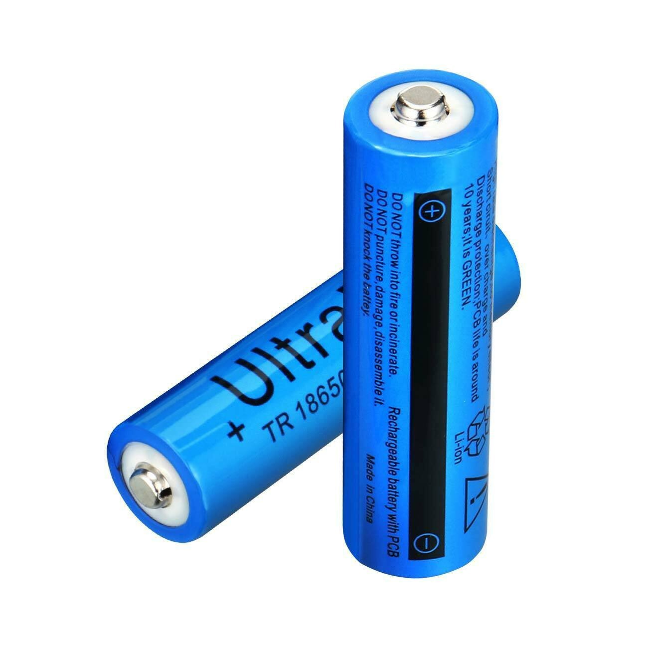 UltraFire 5000mAh 18650 Battery   3.7V Li-ion Rechargeable Batteries Button New  Top Cell For Flashlight