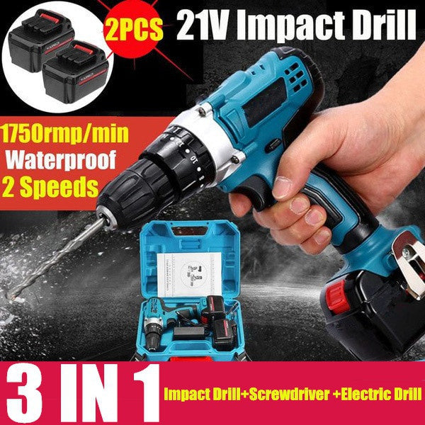 10mm/13mm Impact Screwdriver Electric Drill  New  21V Brushless Rechargeable Impact  New  Driver Electric  Drill   Power Tool 450 N.m