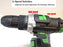 Cordless Electric Impact Drill Screwdriver 88Vf 2 Speed Driver Rechargeable With 2 Li-ion Battery