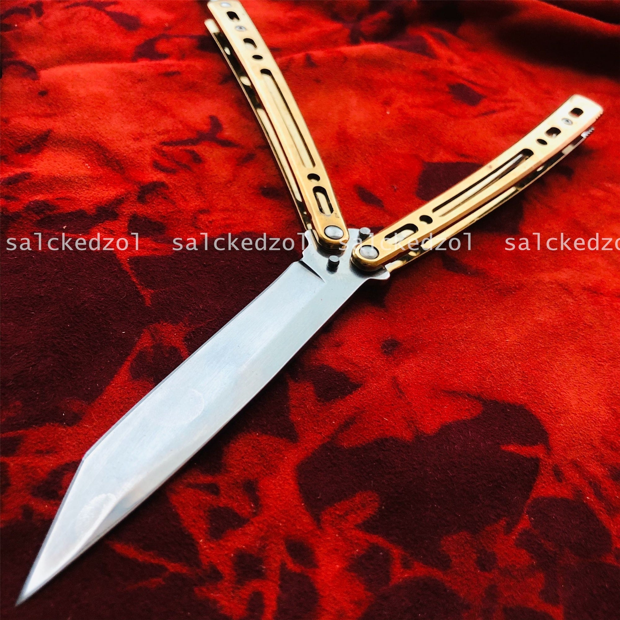 2025 Survival Knife Practice Butterfly Knife Combat Knife Hunting Knife Balisong Knife Training Knife Blade| POPOTR™