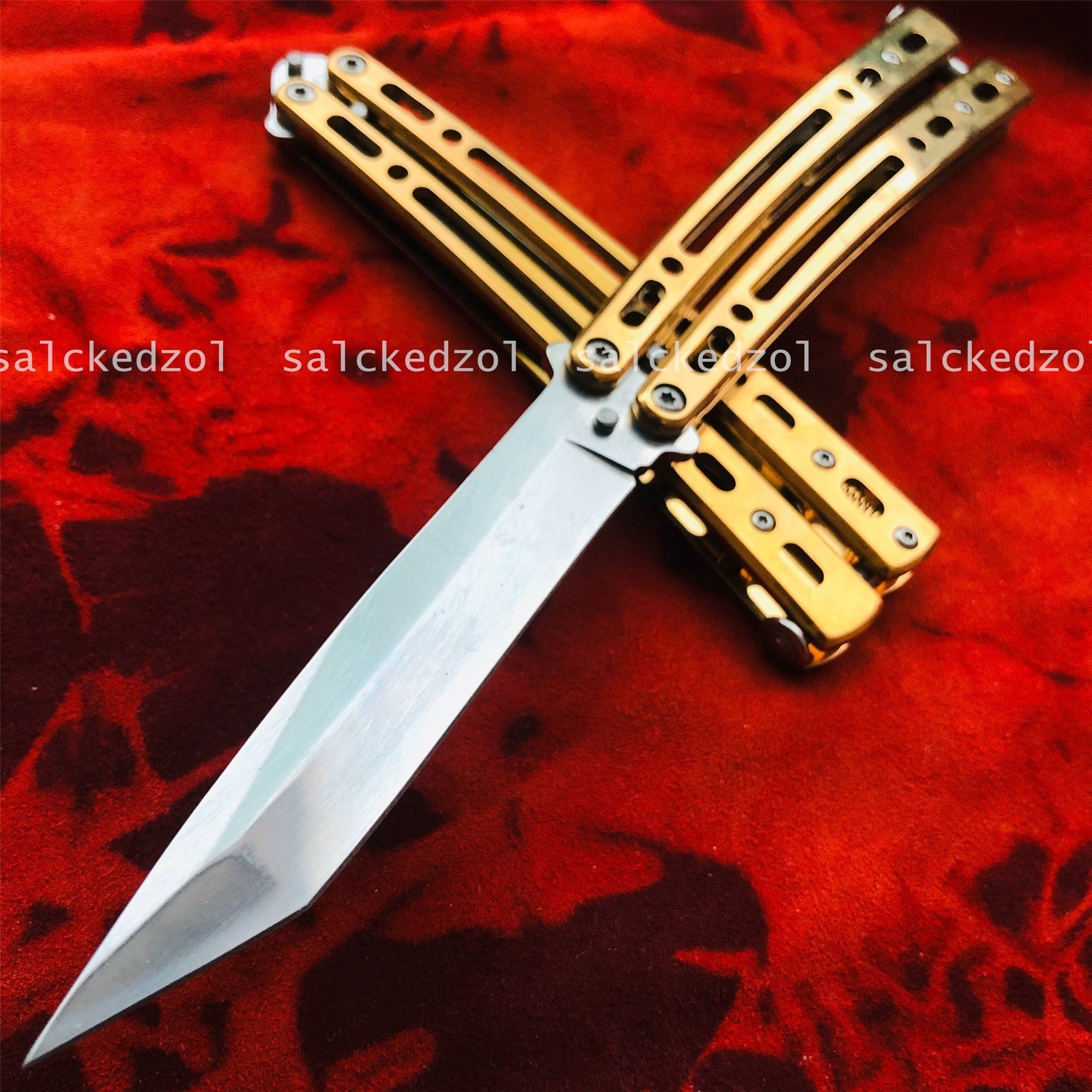 2025 Survival Knife Practice Butterfly Knife Combat Knife Hunting Knife Balisong Knife Training Knife Blade| POPOTR™