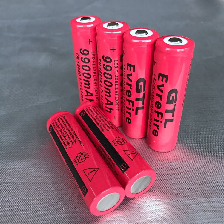 Factory direct sale 18650 pointed lithium battery 9900 mAh flashlight lithium battery hot sale battery