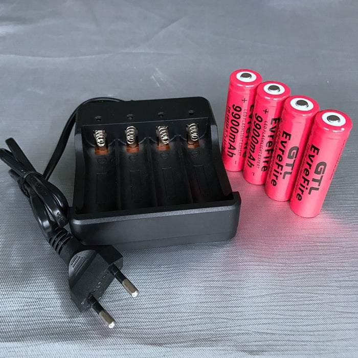 Factory direct sale 18650 pointed lithium battery 9900 mAh flashlight lithium battery hot sale battery
