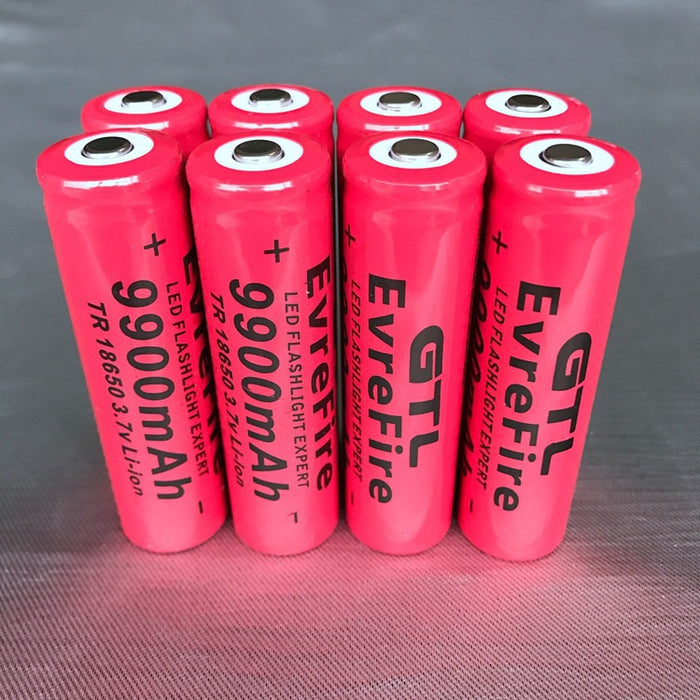 Factory direct sale 18650 pointed lithium battery 9900 mAh flashlight lithium battery hot sale battery