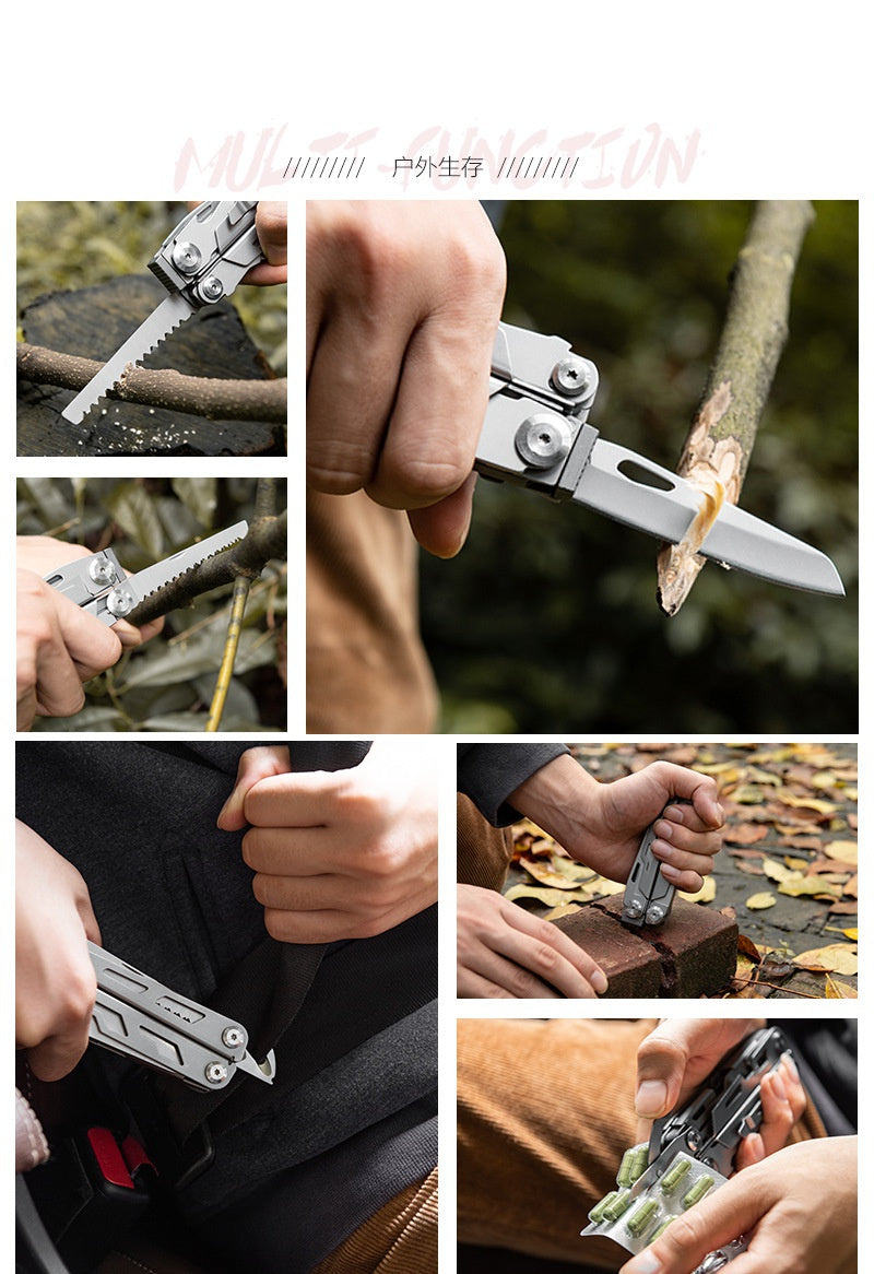 Tactical multifunctional pliers folding combination edc knife tool camping survival equipment universal tool pliers