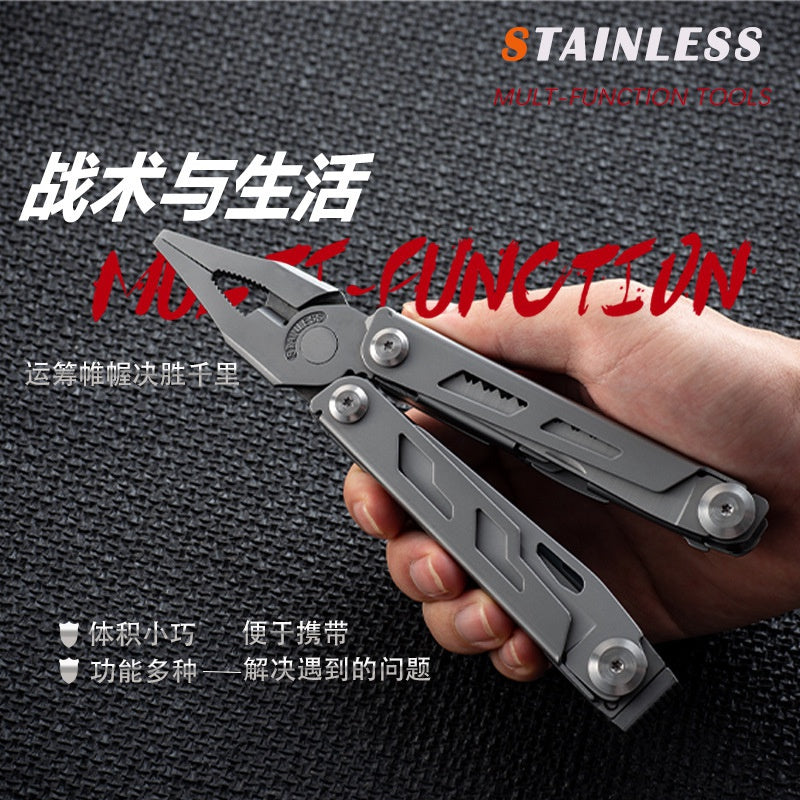 Tactical multifunctional pliers folding combination edc knife tool camping survival equipment universal tool pliers