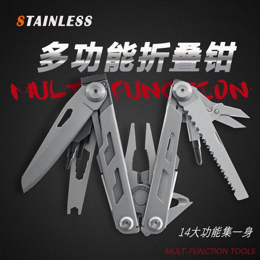 Tactical multifunctional pliers folding combination edc knife tool camping survival equipment universal tool pliers