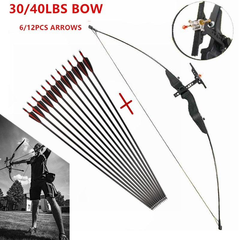 2025 30/ 40 Lbs Elite Archery Recurve Bows and Arrows Shooting Practice Combo Hunting Bow| POPOTR™