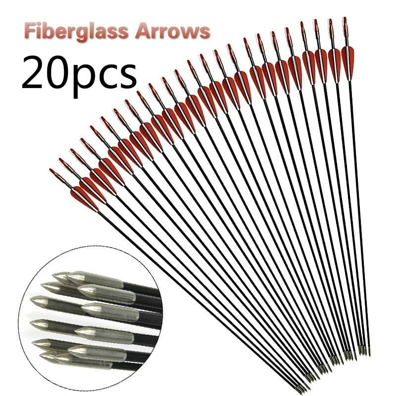 2025 Recurve Bow and Arrow Set Fiberglass Arrows Shooting Hunting Bow| POPOTR™