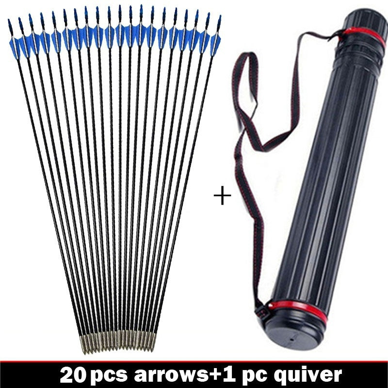 2025 10/20 Pcs Elite Archery Recurve Bows and Arrows Made By Fiberglass | POPOTR™