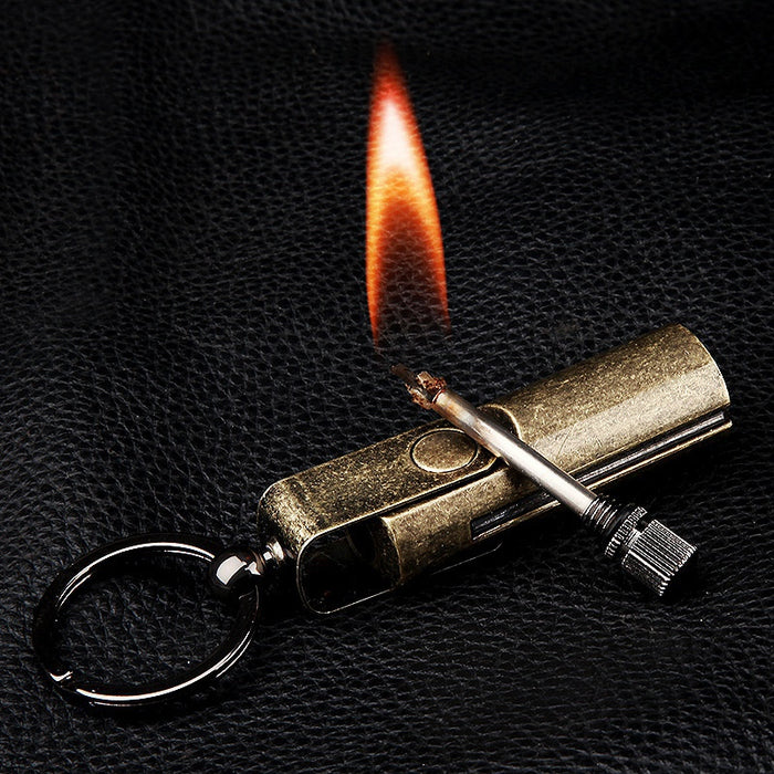 2022 Cigarette Lighter Keychain Lighter Waterproof Lighter  Creative Lighters  Kerosene Lighter  Oil Light | POPOTR™