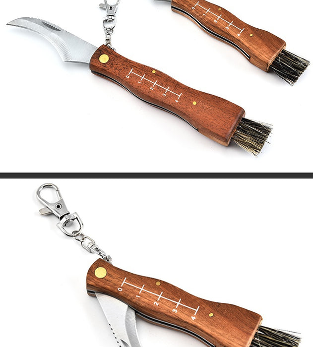 2022 Knife Handle Wood Mushroom Knife Fish Multi-purpose Knife | POPOTR™