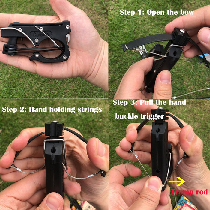 Poweful Folding Crossbow Carbon Fiber Material High-tech Material with 4mm 5Pcs Arrows & Storage Box and Target Paper