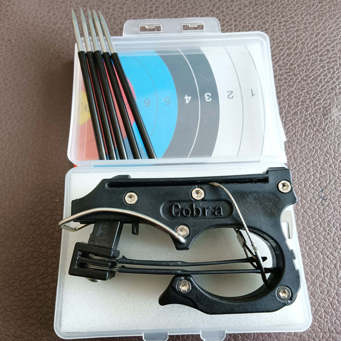 Poweful Folding Crossbow Carbon Fiber Material High-tech Material with 4mm 5Pcs Arrows & Storage Box and Target Paper
