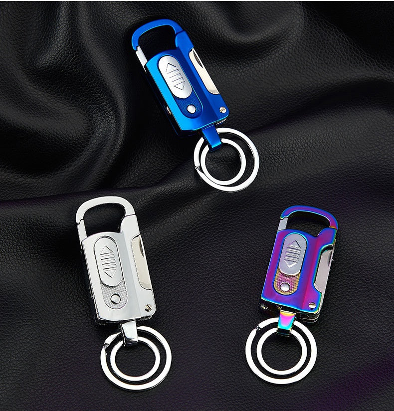 2025 Cigarette Lighter Torch Windproof Lighter Rechargeable Lighter  Keychain Lighter Knife| POPOTR™