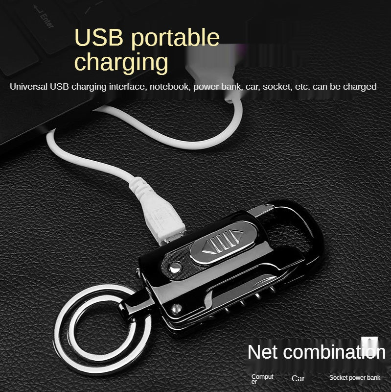 2025 Cigarette Lighter Torch Windproof Lighter Rechargeable Lighter  Keychain Lighter Knife| POPOTR™