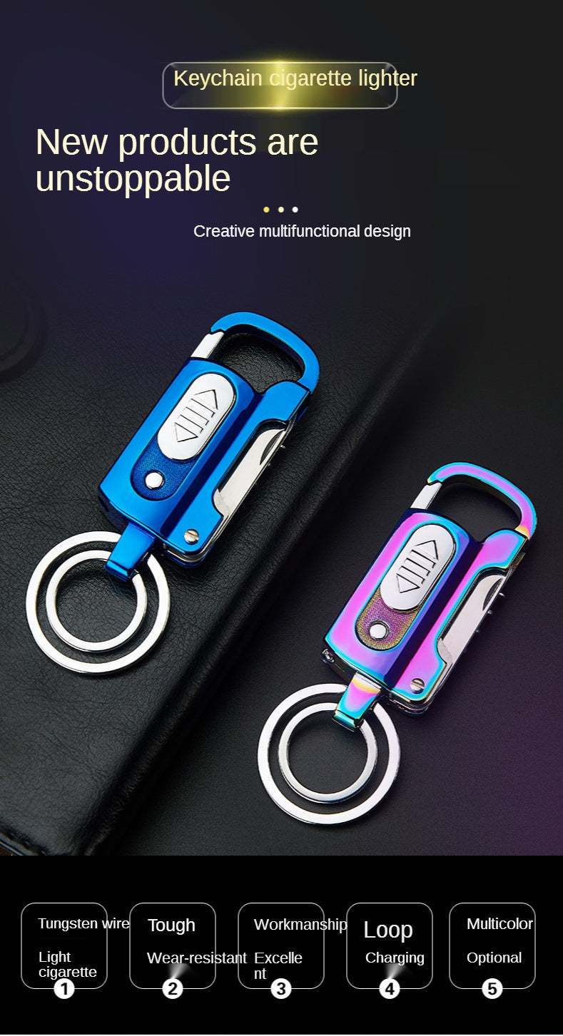 2025 Cigarette Lighter Torch Windproof Lighter Rechargeable Lighter  Keychain Lighter Knife| POPOTR™