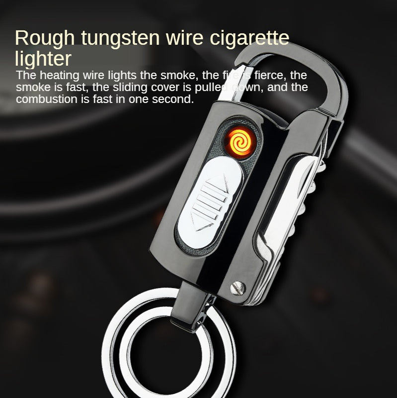 2025 Cigarette Lighter Torch Windproof Lighter Rechargeable Lighter  Keychain Lighter Knife| POPOTR™