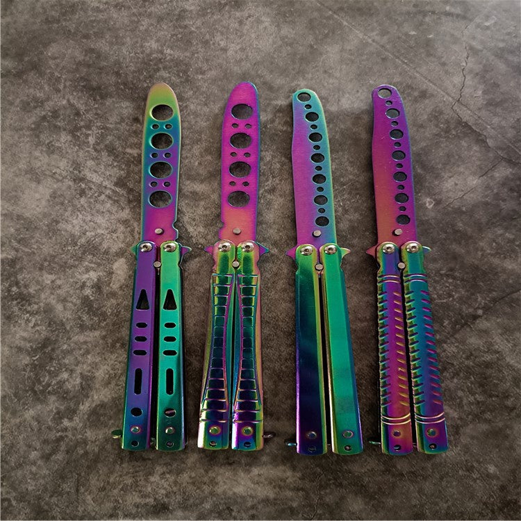 2025 Butterfly Knife Hunting Knife Training Knife Blade Titanium Knife | POPOTR™