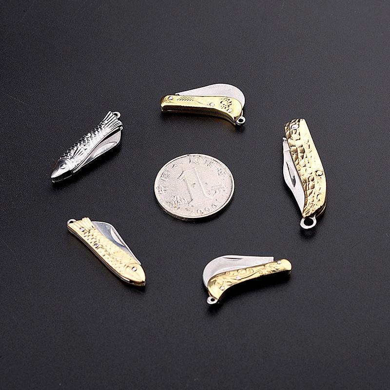 【Free gift】Knife  - Mini Folding  - Knife Legal Self-defense -  Knife Exquisite Brass  - Knife Keychain  - Demolition Express Unpacking Knife