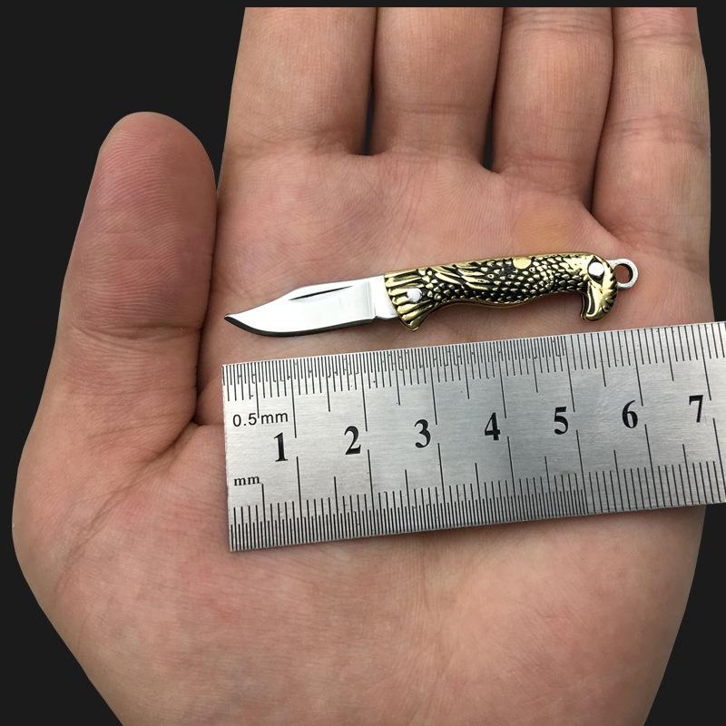 【Free gift】Knife  - Mini Folding  - Knife Legal Self-defense -  Knife Exquisite Brass  - Knife Keychain  - Demolition Express Unpacking Knife