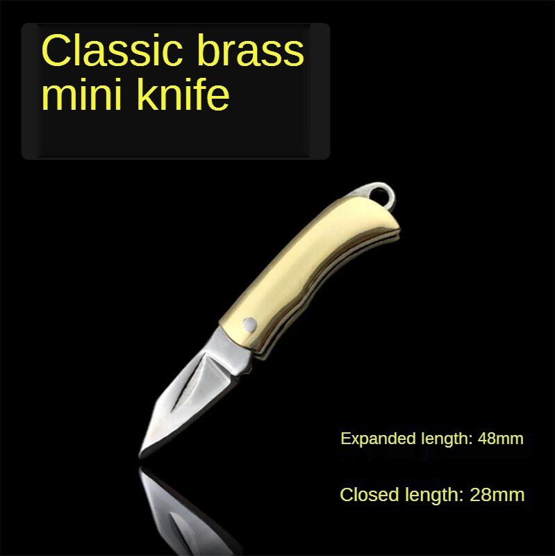 【Free gift】New Pocket  - Knife, Mini -  Folding -  Knife, Ultra Small -  Brass  - Knife,  - Carry Pocket  - Knife, Express Unpacking  - Keychain, Pocket -  Knife