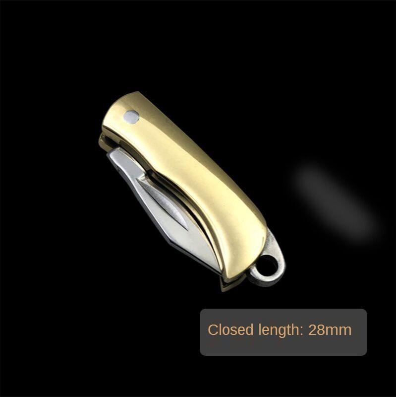 【Free gift】New Pocket  - Knife, Mini -  Folding -  Knife, Ultra Small -  Brass  - Knife,  - Carry Pocket  - Knife, Express Unpacking  - Keychain, Pocket -  Knife