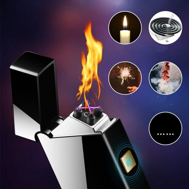 2025 Cigarette Lighter Metal Lighter USB Lighter Windproof Lighter Smoking Lighter | POPOTR™