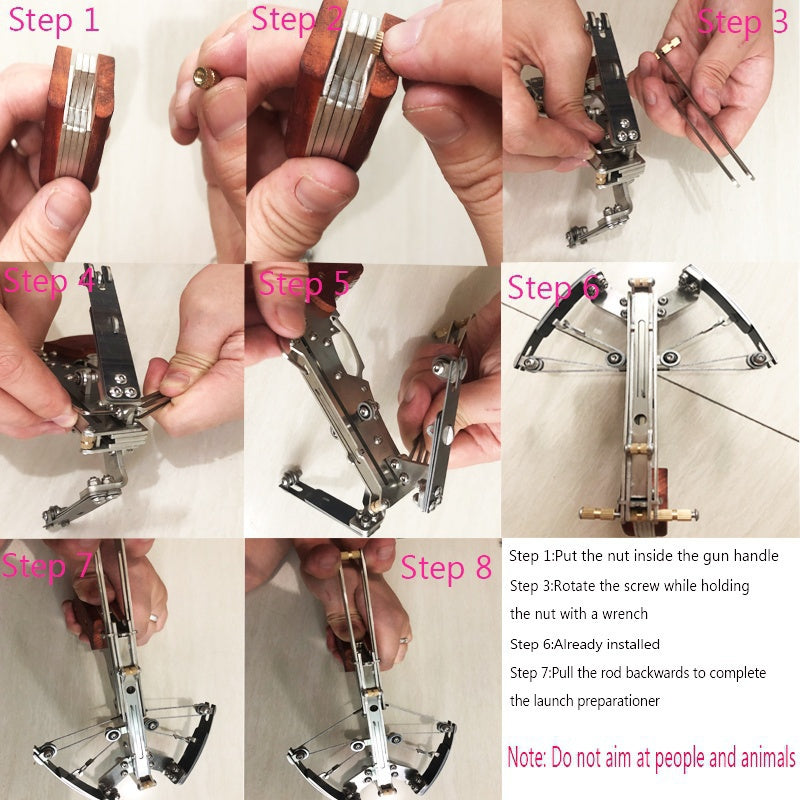 2025 Pistol Crossbow Broadheads Crossbow Expert 5e Mini Crossbow With 4mm Steel Balls| POPOTR™