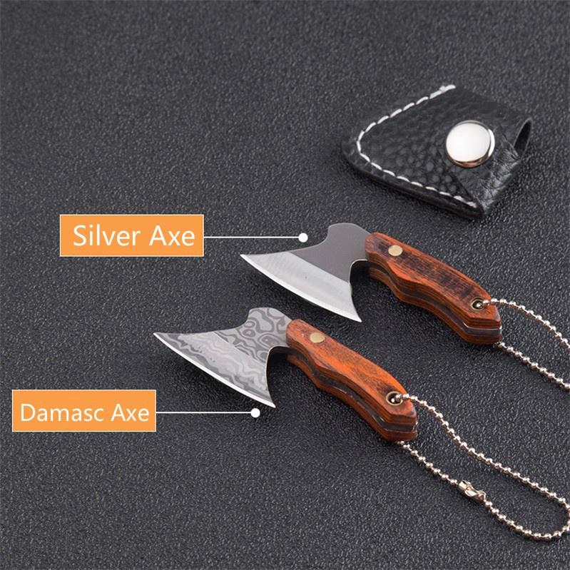 2025 2025 【Free gift】440 Best Edc Knife Pocket Knife Hunting Knife Stainless Steel Knife Handle Wood Battle Axe| POPOTR™ | POPOTR™