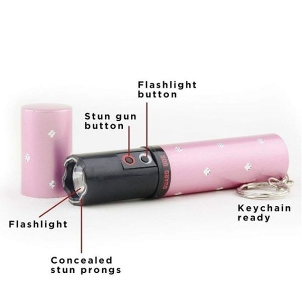2022 Tactical Flashlight Stun Gun VS Taser Mini Stun Gun Lipstick LED Flashlight Self-defense Weapons Survival Camp | POPOTR™